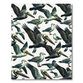 Coastal Pelican and Seagull Illustration Rug