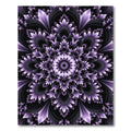 Elegant Lavender Royal Fractal Mandala Rug