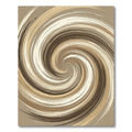 Earthy Swirl Abstract Brushstroke Rug