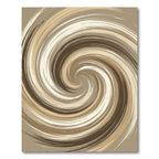 Earthy Swirl Abstract Brushstroke Rug