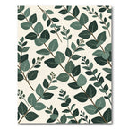 Botanical Eucalyptus Branches Sage Leaf Rug