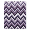 Chic Purple Chevron Zigzag Layered Rug