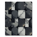 Modern Abstract Monochrome Celestial Geometric Rug