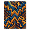 Electric Sun Blue Geometric Tribal Rug