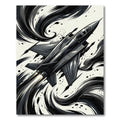 Dark Jet Fighter Swirl Motion Rug