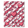 Pink Sweet Hearts Candy Background Rug