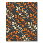 Autumnal Orange Foliage Branch Botanical Rug