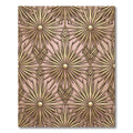 Golden Starburst Art Deco Blush Rug