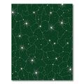 Deep Green Celestial Star Map Rug
