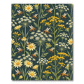 Honey Bee Garden Meadow Dark Teal Rug