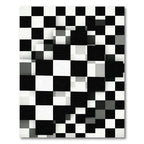 Monochromatic Illusionary Chessboard Squares Rug