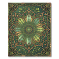 Emerald Sage Ornate Vintage Floral Medallion Rug