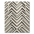 Layered Ivory Chevron Angles Rug