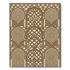 Golden Archway Geometric Ornament Rug