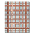 Coral Interwoven Lattice Geometric Rug