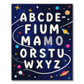 Cosmic Alphabet Galaxy Stars Rug