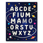 Cosmic Alphabet Galaxy Stars Rug