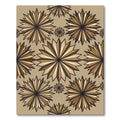 Retro Starburst Brown Multi Tone Rug