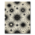 Black Starburst Shattered Glass Rug