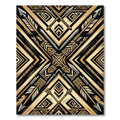 Tribal Arrows Gold Geometric Rug