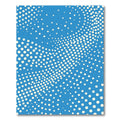 Bright Blue White Dot Wave Rug
