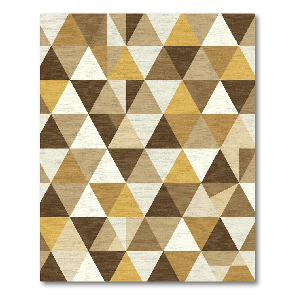 Earthy Geometric Triangles Arrangement Rug