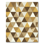 Earthy Geometric Triangles Arrangement Rug