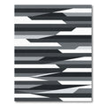 Modern Monochrome Geometric Abstract Stripe Rug