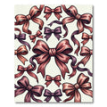 Red And Purple Bow Collage Rug
