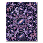 Celestial Paisley Galaxy Mandala Rug
