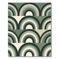 Sage Retro Mid Century Arch Backdrop Rug