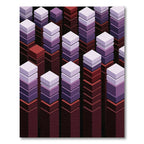 Layered Geometric Abstract Composition Rug