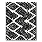 Bold Monochrome Geometric Tribal Arrow Rug