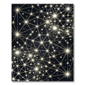 Cosmic Golden Starburst Network Rug