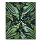 Lush Fern Foliage Botanical Garden Rug