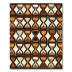 Retro Hourglass Sand Time Rug