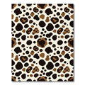 Modern Earthy Brown Leopard Spot Rug