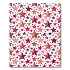 Radiant Crimson Starburst Collage Rug