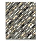 Diagonal Brushstroke Cream Black Gold Rug
