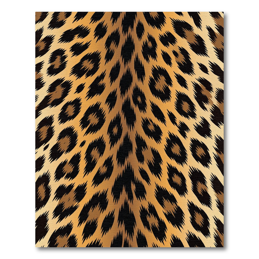 Golden Brown Leopard Spots Texture Rug