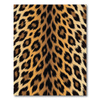Golden Brown Leopard Spots Texture Rug