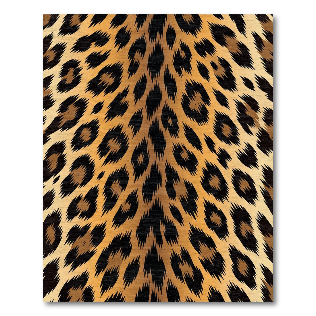 Golden Brown Leopard Spots Texture Rug
