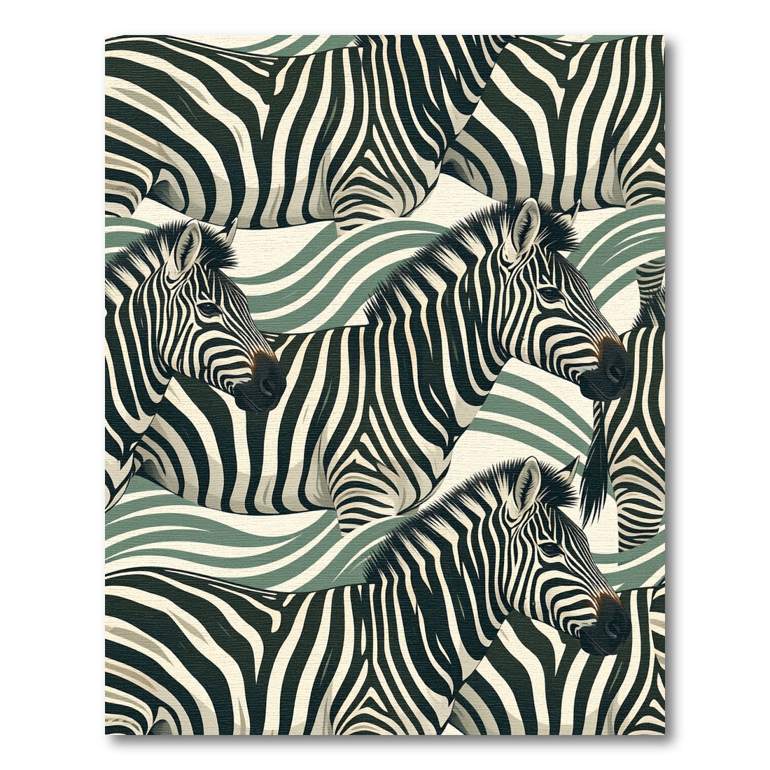 Bold Zebra Stripes Repeating Imagery Rug