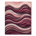 Crimson Pink Flowing Wave Rug