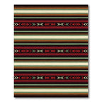 Reddish Earthy Tribal Stripe Rug