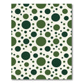 Deep Forest Polka Dot Circles Rug