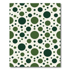 Deep Forest Polka Dot Circles Rug