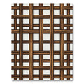 Classic Woven Wood Lattice Rug