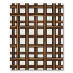 Classic Woven Wood Lattice Rug