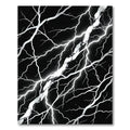 Black White Electric Bolt Rays Rug